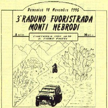 locandina raduno fuoristrada 1996